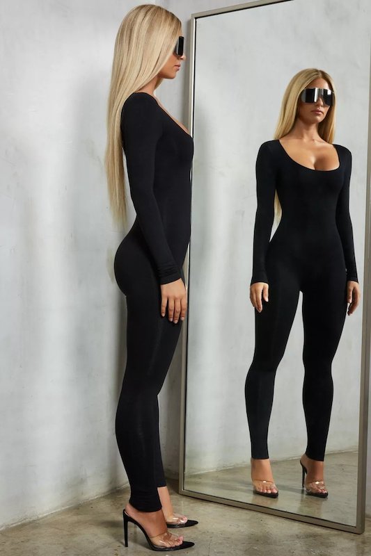 Long Sleeve Solid Jumpsuit