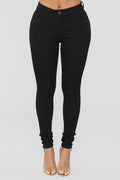 High Rise Black Skinny Jeans ENCORE JEANS.CORP
