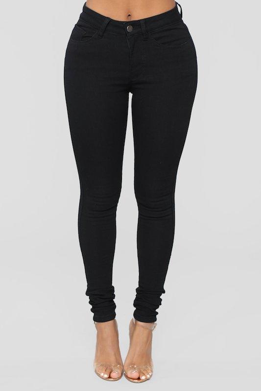 High Rise Black Skinny Jeans ENCORE JEANS.CORP