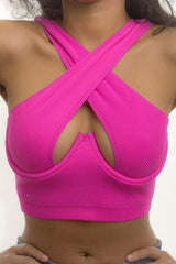 Crossed Wired Bra Tops