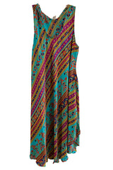 Short Sleeveless Sari Dress