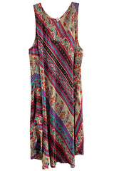 Short Sleeveless Sari Dress