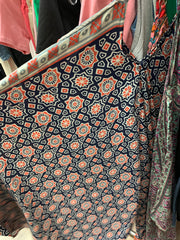 Geometric Print Sari Jumpsuit