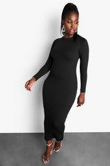 Long Sleeve Fitted Dress