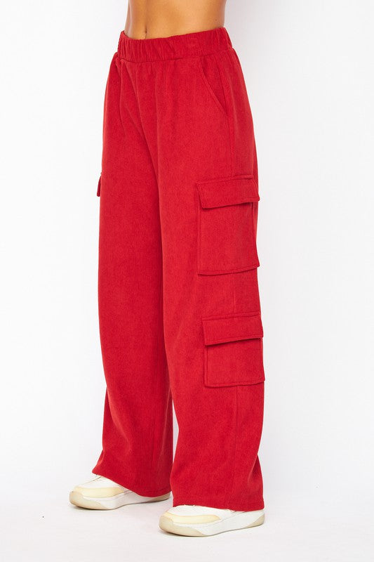 Fleece Cargo Pants