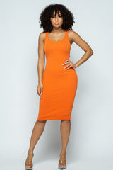 Ribbed Tank Midi Dresses