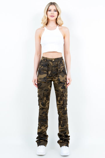 Stacked Cargo Pants