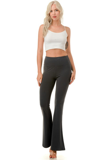 Nylon Yoga Bell Bottom Pants