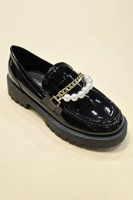 Slip on Mary-Janes w/ Pearl Detail