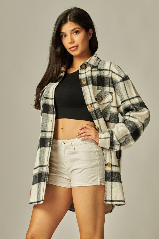 Long Flannel Shacket