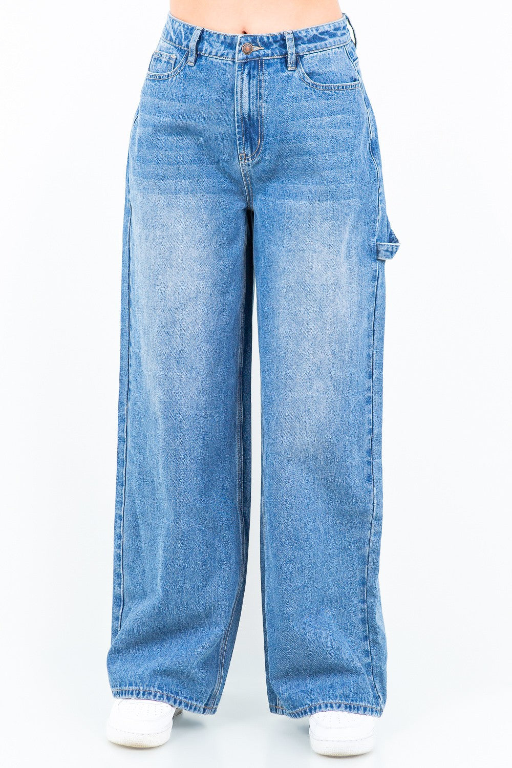Loose Fitting Straight Leg Jeans