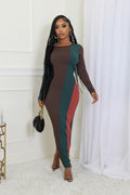 Knit Round Neck Long Sleeve dress GOODTIMES USA