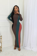 Knit Round Neck Long Sleeve dress GOODTIMES USA