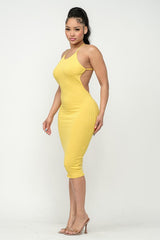X Back Midi Dresses