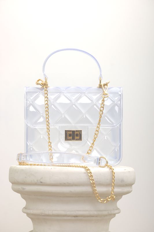 Diamond Quilted Cross Body Jelly Bag