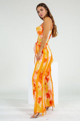 Tie Dye Multi Fringe Bodysuit Set