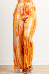 Tie Dye Multi Fringe Bodysuit Set