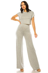 Wide Leg Pants Set