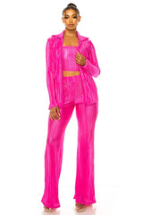 Three Piece Pleated Set