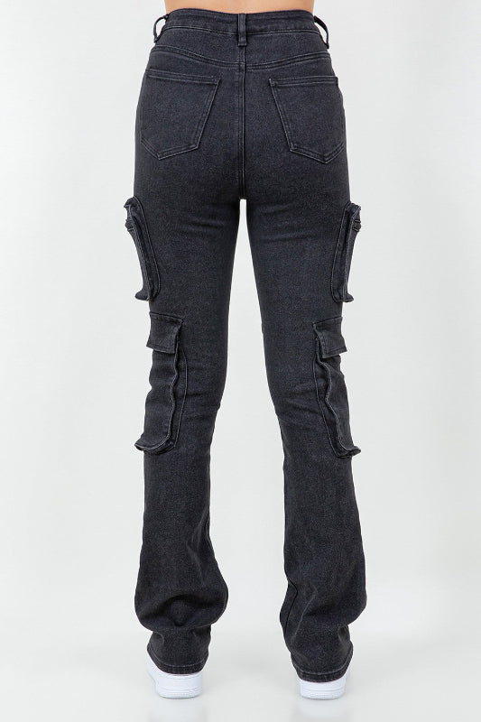 Multi Pocket Skinny Stacked Jeans
