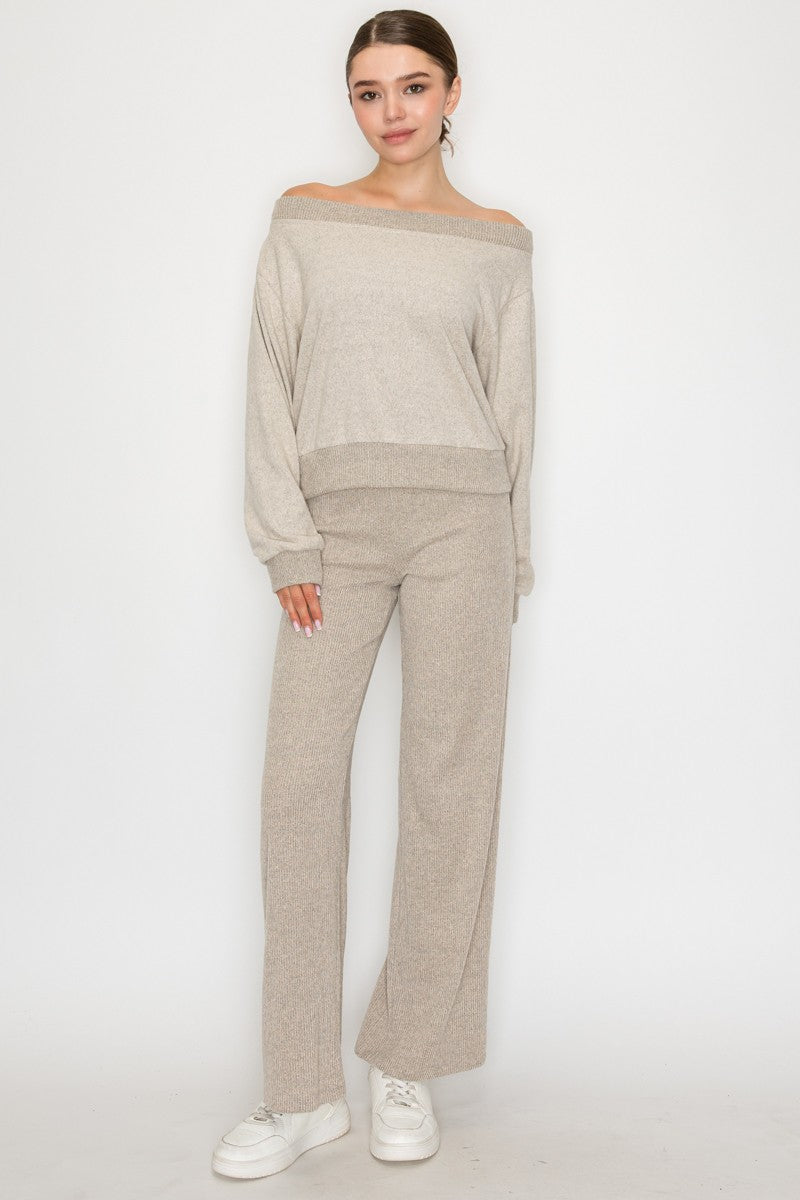 Off Shoulder Long Sleeve Top