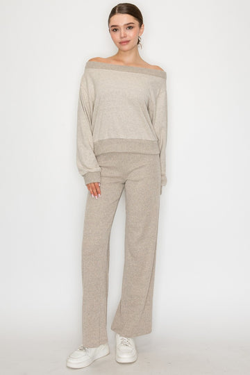 Off Shoulder Long Sleeve Top