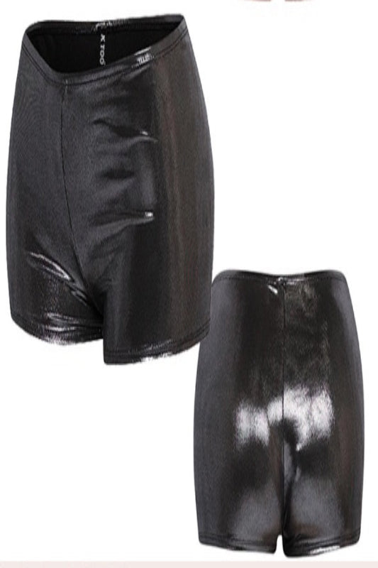 Shimmery High Waist Shorts