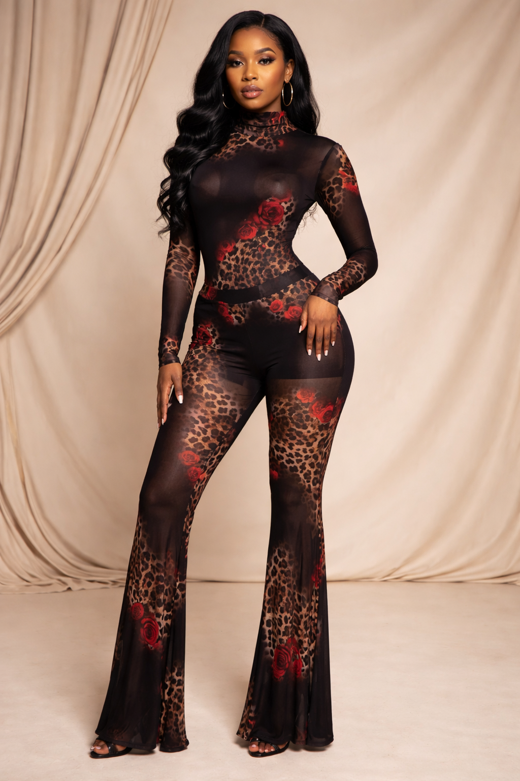 Unleash your boldest self in this Wild Rose Mesh Set—a fearless fusion of sheer elegance and  