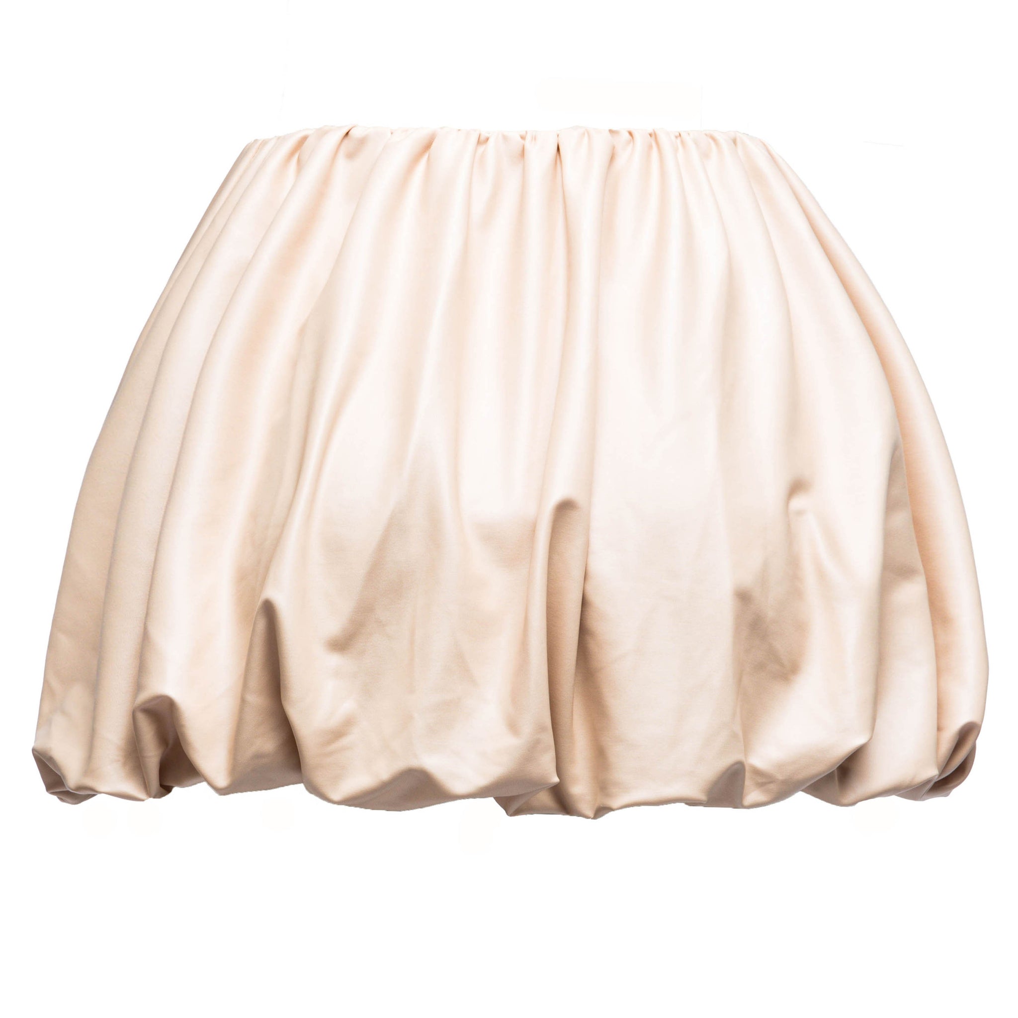 PU Leather Bubble Mini Skirt