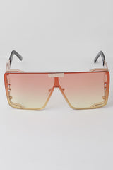 Unique Frame Shield Sunglasses