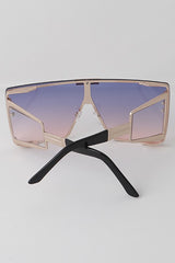 Unique Frame Shield Sunglasses