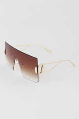 Classic Straight Gradient Shield Sunglasses