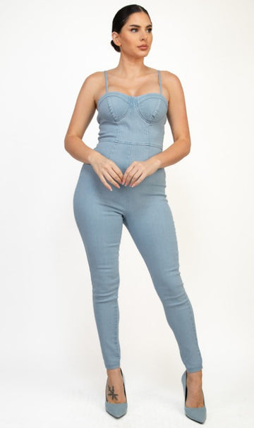 Denim Cami Jumpsuit