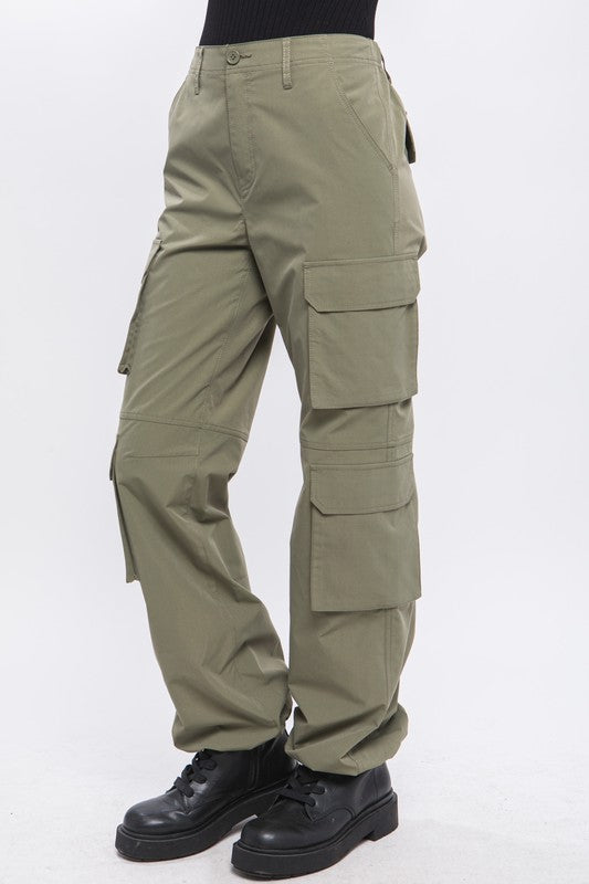 Cargo Pants with Button Closure