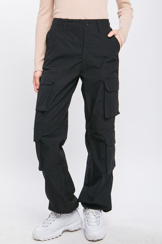 Cargo Pants with Button Closure