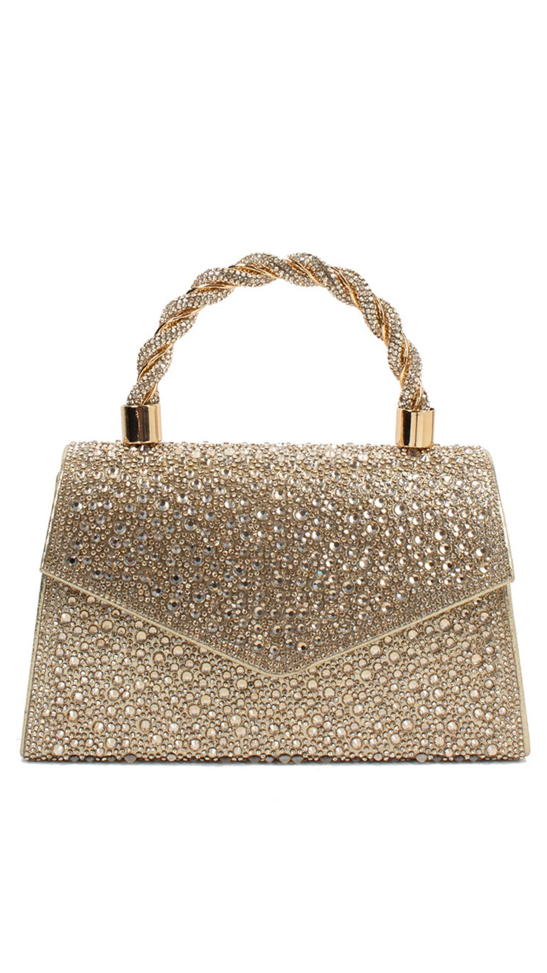 Crystal Top Handle Clutch