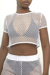 See Through Fishnet Top
