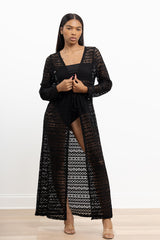 See Through Fishnet Cover Up