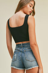 Seamless Square Neck Top