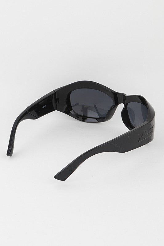 Curved Tinted Sports Sunglasses