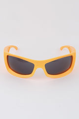 Bright Curved Indent Sunglasses