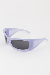 Bright Curved Indent Sunglasses