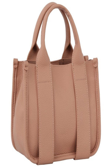 Soft Leather Mini Tote Bag