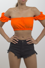Off Shoulder Crop Top