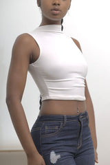High Neck Crop Top
