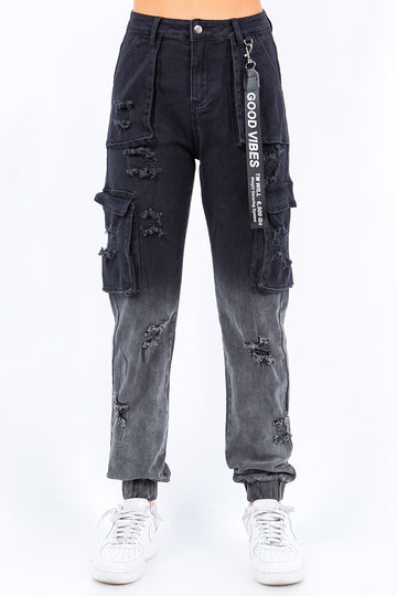 Ombre Cargo Jogger Pant