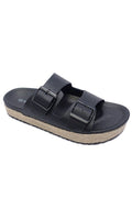 DUAL BAND ESPADRILLE FLAT SLIDES LEGEND FOOTWER INC