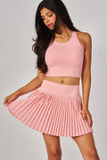 Pink Grand Slam Pleated Tennis Skort