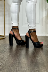 Thick Platform Chunky Ankle Heels