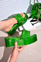 Woven Strap Platform Sandal